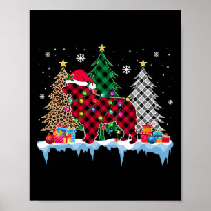 Poster Excelente Pirenéus Cachorros Árvore de Natal Diver