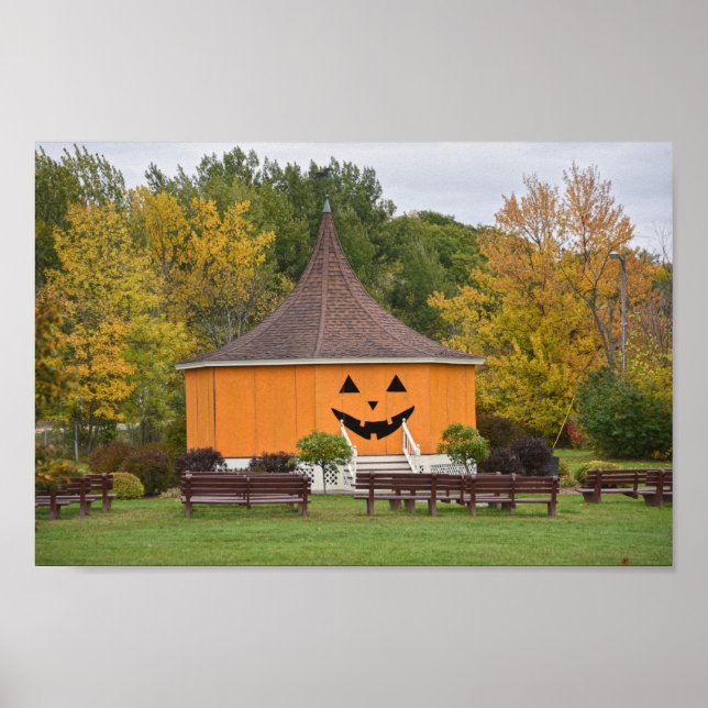 Poster Excelente Pumpkin Gazebo, Newport, Vermont (Frente)
