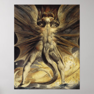 Poster Excelente Red Dragon por William Blake