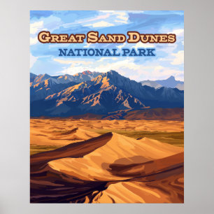 Poster Excelente Sand Dunes National Park Colorado