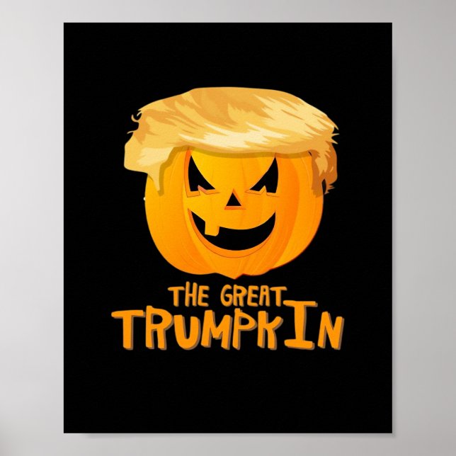 Poster Excelente Trumpkin Dia de as Bruxas engraçado (Frente)