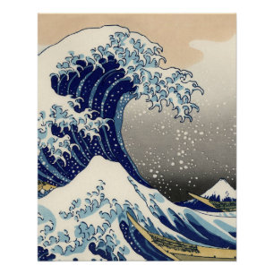 Póster Excelente Wave Kanagawa - Pintura Japonesa