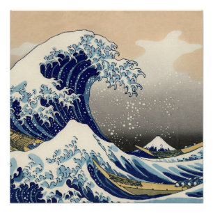 Póster Excelente Wave Kanagawa - Pintura Japonesa