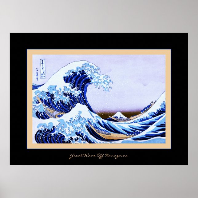 Póster Excelente Wave Off Kanagawa (Frente)