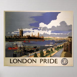 Poster Excelente Western Rail - London Pride