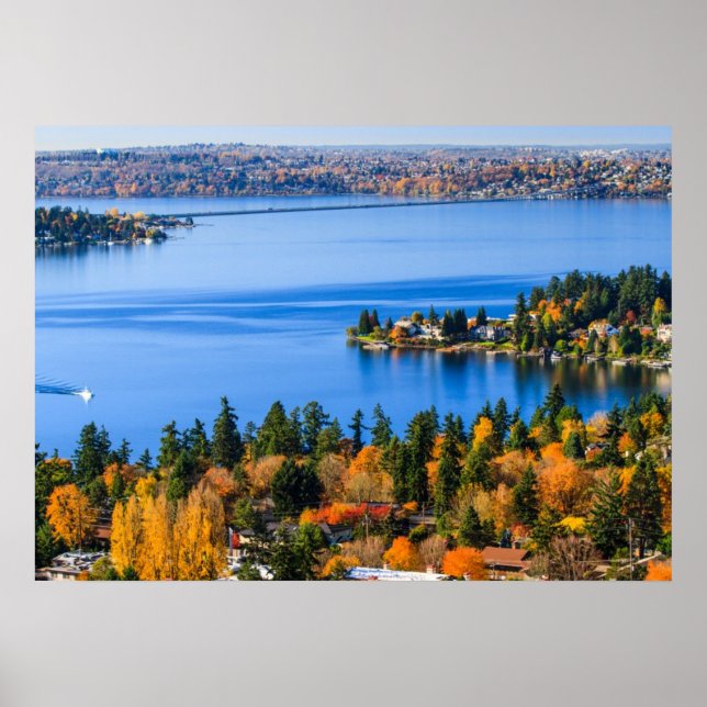 Póster Excelentes cores de queda em Bellevue (Frente)