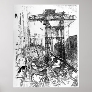 Poster Excelentes gruas no bloqueio de Miraflores - Josep