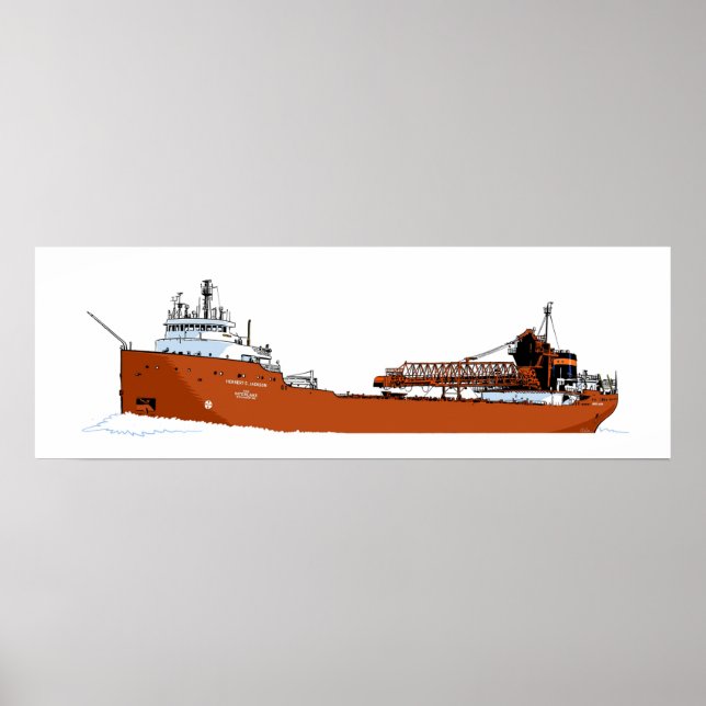 Poster Excelentes Lagos Freighter Herbert C. Jackson (Frente)