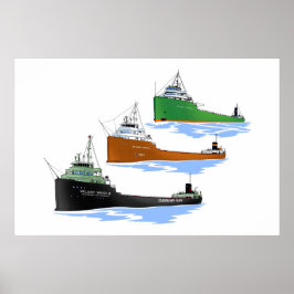 Poster Excelentes Lagos Freighter William P. Snyder Jr.