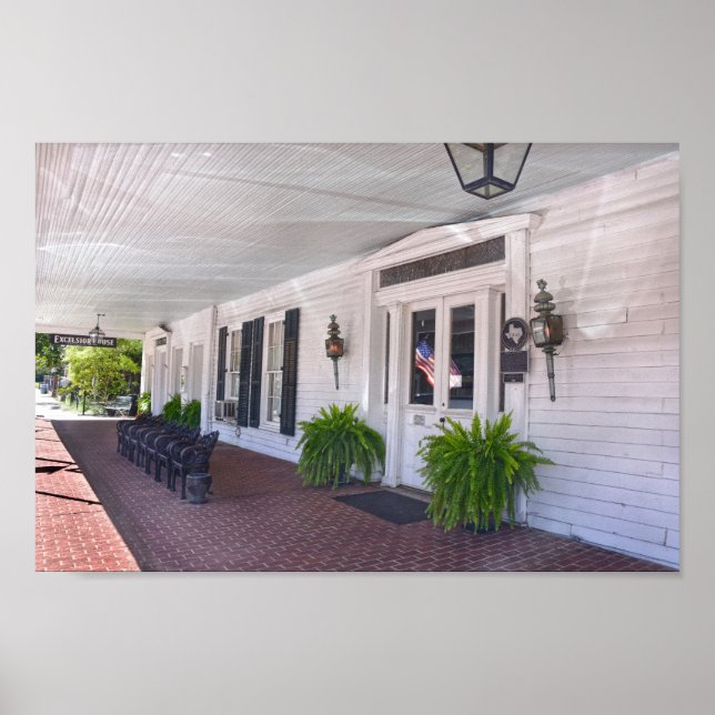 Poster Excelsior House, Jefferson, Texas (Frente)