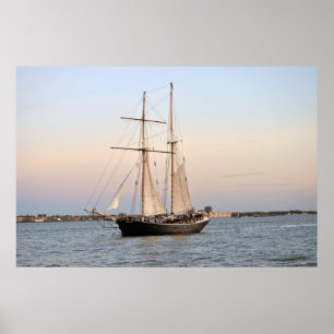 Póster Excursão do barco do Rio Hudson
