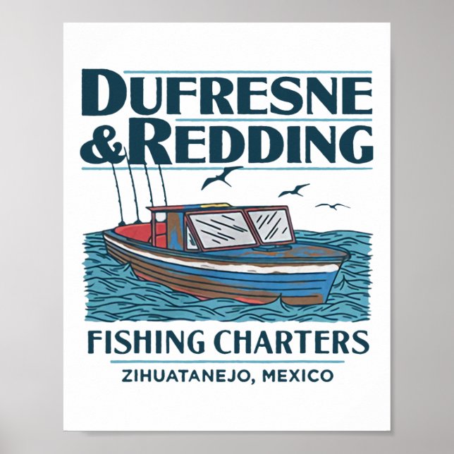 Poster Excursões de Pesca Dufresne e Redding  (Frente)