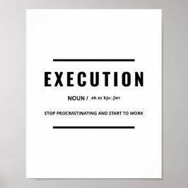 Poster Execução | Citação Motivacional