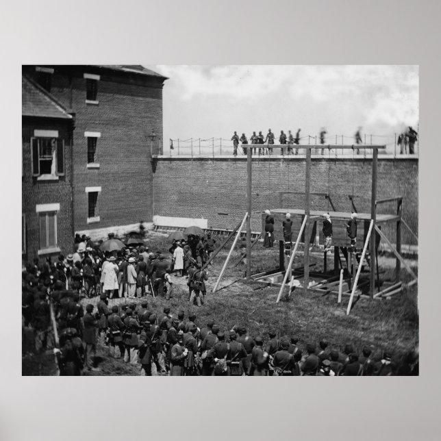 Poster Execução de Quatro Conspiradores do Lincoln Pessoa (Frente)