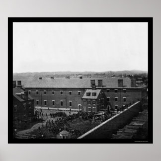 Póster Execução dos Conspiradores de Lincoln 1865