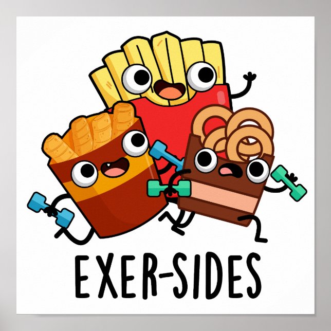 Poster Exer side Funny Exercise Pun (Frente)