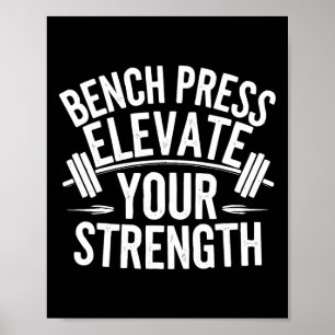 Poster Exercício Bench de Imprensa Exercício de Construçã