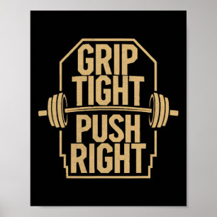 Poster Exercício de Supino Reto Musculação Treino de Apti