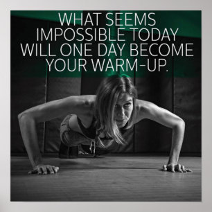 Poster Exercício inspirador