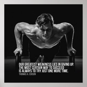 Poster Exercício inspirador