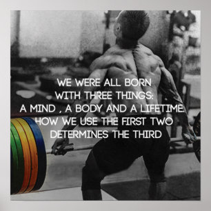 Póster Exercício inspirador