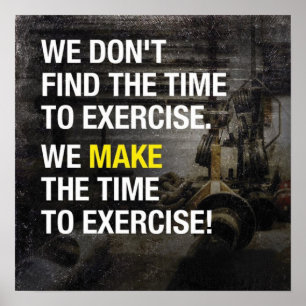 Póster Exercício inspirador