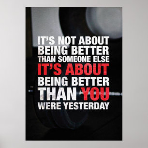 Póster Exercício inspirador