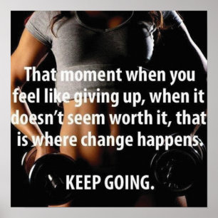 Poster Exercício inspirador