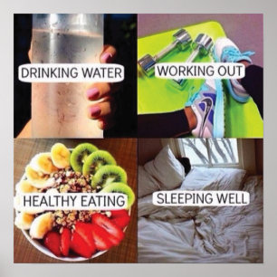 Póster Exercício inspirador