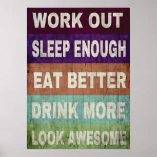 Póster Exercício inspirador