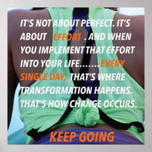 Póster Exercício inspirador