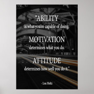 Póster Exercício inspirador