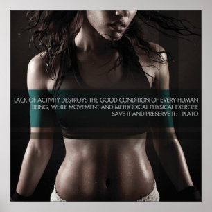 Póster Exercício inspirador