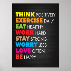 Póster Exercício inspirador