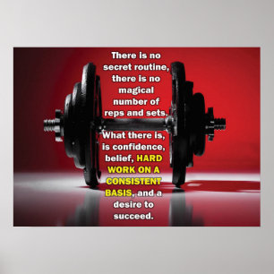 Póster Exercício inspirador