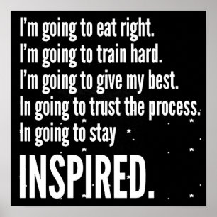 Póster Exercício inspirador