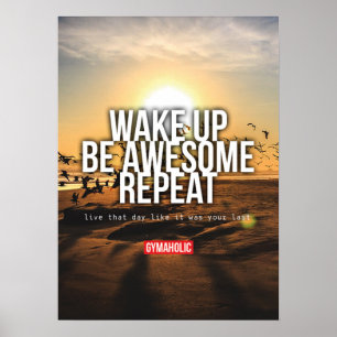 Poster Exercício inspirador