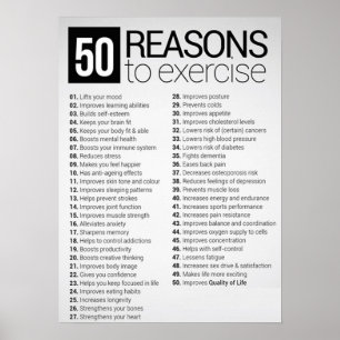 Póster Exercício inspirador