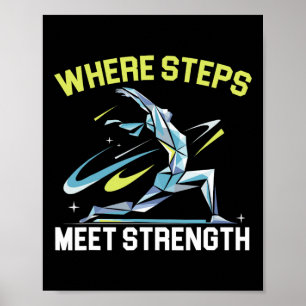 Poster Exercício Lunge Malhação de Construção de Artesana