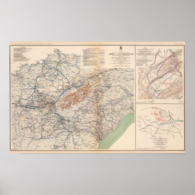 Póster Exército das Campanhas Cumberland (Frente)