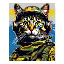 Exército de soldados do gato na Ucrânia