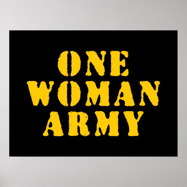 POSTER EXÉRCITO DE UMA SÓ MULHER (Frente)