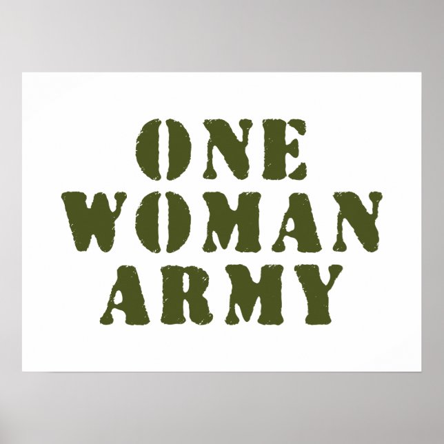 POSTER EXÉRCITO DE UMA SÓ MULHER (Frente)