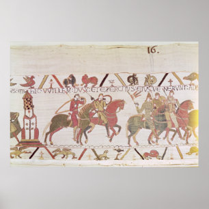 Poster Exército de William indo para Mont Santo-Michel