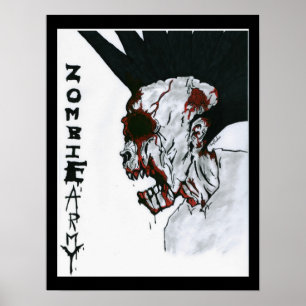 Póster Exército do zombi