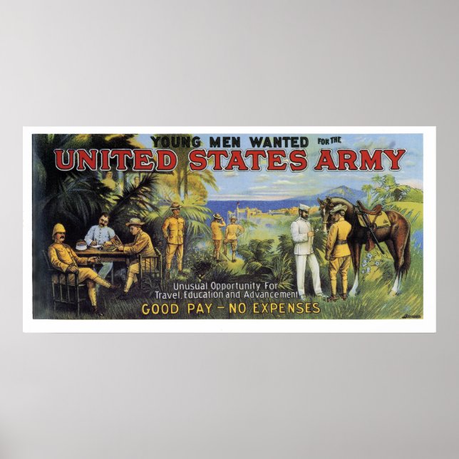 Poster Exército dos Estados Unidos (Frente)