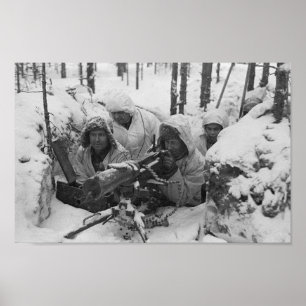 Poster Exército finlandês na Guerra do Inverno