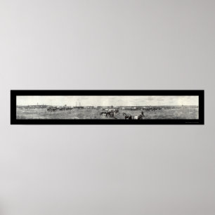 Poster Exército Fort Drum, foto 1910 de NY