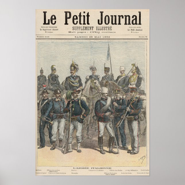 Póster Exército Italiano (Frente)