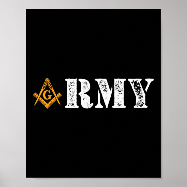 Poster Exército Maçons Dia D Dia Masonic Memorial do Pai (Frente)